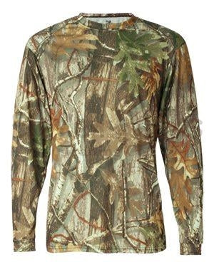 Long Sleeve Camo Performance Tee w/ BSS® Seal