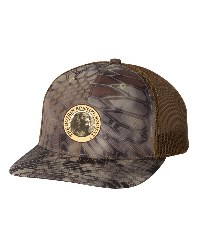Richardson Camo/Mesh Trucker Cap w/BSS® Seal-Embroidered