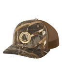 Richardson Camo/Mesh Trucker Cap w/BSS® Seal-Embroidered
