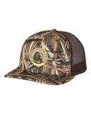 Richardson Camo/Mesh Trucker Cap w/BSS® Seal-Embroidered