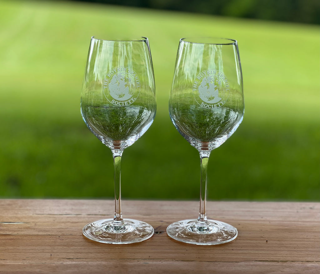 Monogrammed Red Wine Glasses