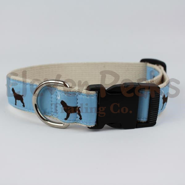 Over Under Clothing® Ribbon Dog Collar w/ Boykin Spaniel